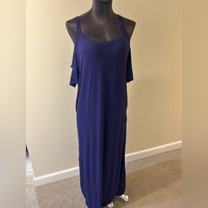 Elegant Purple Sleeveless Maxi Dress size M
